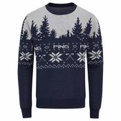 Ping Gents Christmas Jumper Small Oxford Blue Pearl Grey image