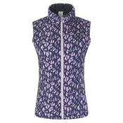 Pure Golf Ladies Annona Pattern Gilet Medium Lavender