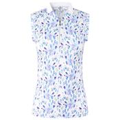 Pure Golf Ladies Felicity Sleeveless Polo Medium Opal Wish image