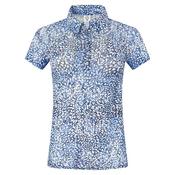Pure Golf Ladies Serendipity Cap Sleeve Mesh Top Medium Peadrop Sapphire image