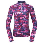 Pure Golf Ladies Arusha Long Sleeve Midlayer Top Medium Autumn Aquarelle