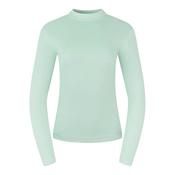 Pure Golf Ladies Olwen Mock Neck Top Small Frosted Sage Green