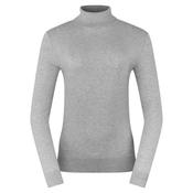 Pure Golf Ladies Simone Roll Neck Jumper Small Pale Grey image