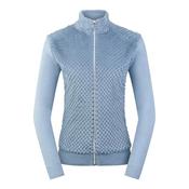 Pure Golf Ladies Ellsa Knitted Zipped Cardigan Small Powder Blue