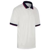 Proquip Gents Sub 7 Plain Polo Medium White - Navy - Festival