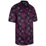 Proquip Gents Sub7 Leaf Print Polo Small Navy - Festival