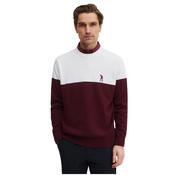 Seve Gents Heritage Block Sweater Medium White - Burgundy image