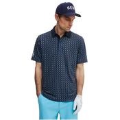 Seve Gents Icon Allover Polo Large Ink Blue image