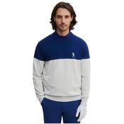 Seve Gents Icon Block Sweater Small Ash Grey - Ink Blue