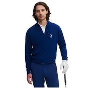 Seve Gents Icon Westchester Merino 1/4 Zip Medium Ink Blue