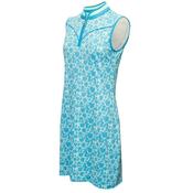 Green Lamb Emer S/Less Print  Dress 10 Botanical image