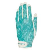 Green Lamb Isla Printed Leather Trim Glove Small Palm