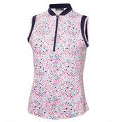 Green Lamb Odessa S/less Printed Polo 10 Festival Print image