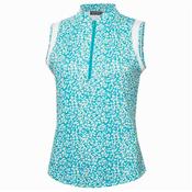 Green Lamb Odessa S/less Printed Polo 8 Pretty Print image