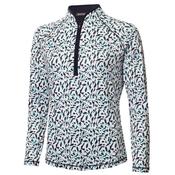 Green Lamb Ona Zip Neck Printed L/S Top 8 Arielli Print
