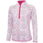 Green Lamb Ona Zip Neck Printed L/S Top 20 Festival Print
