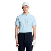 Lyle &amp; Scott Gents Polo Shirt Small Sea Breeze Blue Y408 image