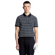 Lyle &amp; Scott Gents Stripe Polo Shirt Small Navy/ Blue? Charcoal Y635 image