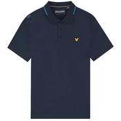 Lyle &amp; Scott Gents 1874 Tipped Tech Polo Small Dark Navy Z271 image