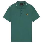 Lyle &amp; Scott Gents 1874 Tipped Tech Polo Small Mediterranea Y105 image