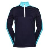 Sunderland Gents Nevada LS Windshirt Small Navy - Aqua - White
