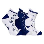 Surprizeshop Ladies 3-Pair Socks 4-7  Navy