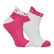 Surprizeshop Ladies Golf Socks 2-Pack 4-7  Pink
