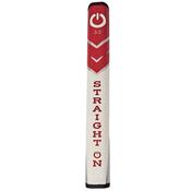 Straight On Tour Putter Grip Size 3  Red - White image