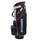 Stinger Golf Rain Dry Waterproof Cart Bag  Black - White - Red image