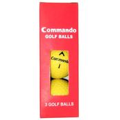Commando Golf Balls (3 Balls)  Yellow image