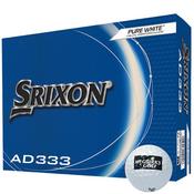 Srixon AD333 McGuirks Logo Irish  Balls Dozen White