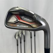 TaylorMade AeroBurner 5-PW Reax 88 Stiff Steel Irons Gents RH image