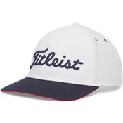 Titleist Nautical Links Players Seersucker Cap White - Navy image