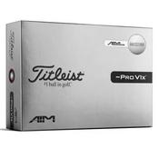 Titleist Pro V1x Left Dash AIM Enhanced Golf Ball Dozen White image