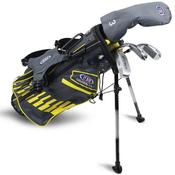 U.S. Kids Junior Age 5+ (42") 4 Club Stand Set Right Hand Grey - Yellow image