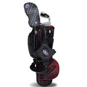 U.S. Kids Junior Age 4+ (39") 3 Club Carry Set Left Hand Black - Red