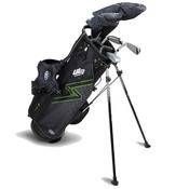 U.S. Kids Junior Age 10+ (57") 5 Club Stand Set Right Hand Black - Green image