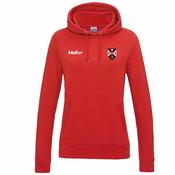 McKvr Queens Athletics College Hoodie - Womens - Fire Red