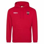 McKvr Queens Athletics College Hoodie - Adult - Fire Red