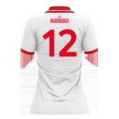 McKvr An Ghaeltacht GAA Numbered Playing Jersey - Womens - White/Red