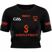 McKvr Armagh GAA Edge Cropped Away Jersey - Womens - Black image
