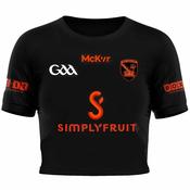 McKvr Armagh GAA Edge Cropped Away Jersey - Girls - Black image