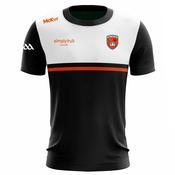 McKvr Armagh GAA Official Vital Lightweight Short Sleeve Tee - Adult - Black/White/Orange