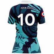 McKvr Azur Gaels Numbered Outfield Jersey - Womens - Navy/Turquoise image