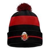 McKvr Sitges GAA Core Pro Bobble Hat - Adult - Black/Red image