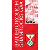 McKvr Bailieborough Shamrocks GAA Bath Towel - Red image