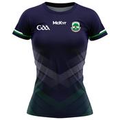 McKvr Ballaghadeeren GAA Training Jersey - Womens - Navy/Green image