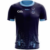 McKvr Ballyhegan Davitts GAA Training Jersey - Womens - Navy Glitch image