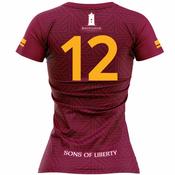 McKvr Ballyclough GAA Numbered Playing Jersey - Womens - Maroon/Amber image