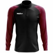 McKvr Core Pro 1/4 Zip Top - Adult - Black/Maroon image